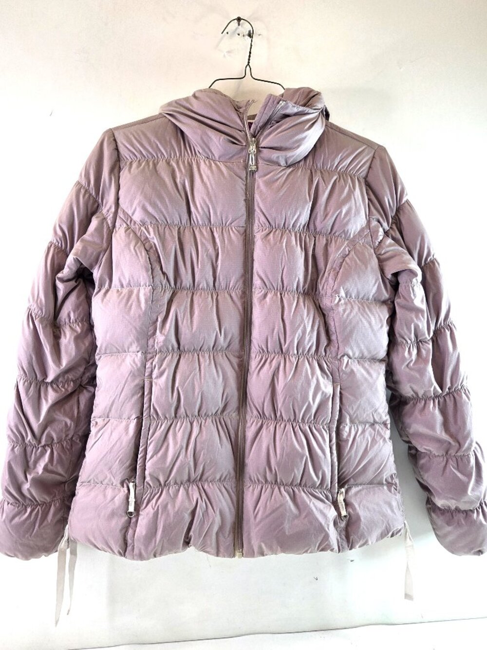 Eddie Bauer Womens Puffer Jacket Dusty Rose Pink Size Medium